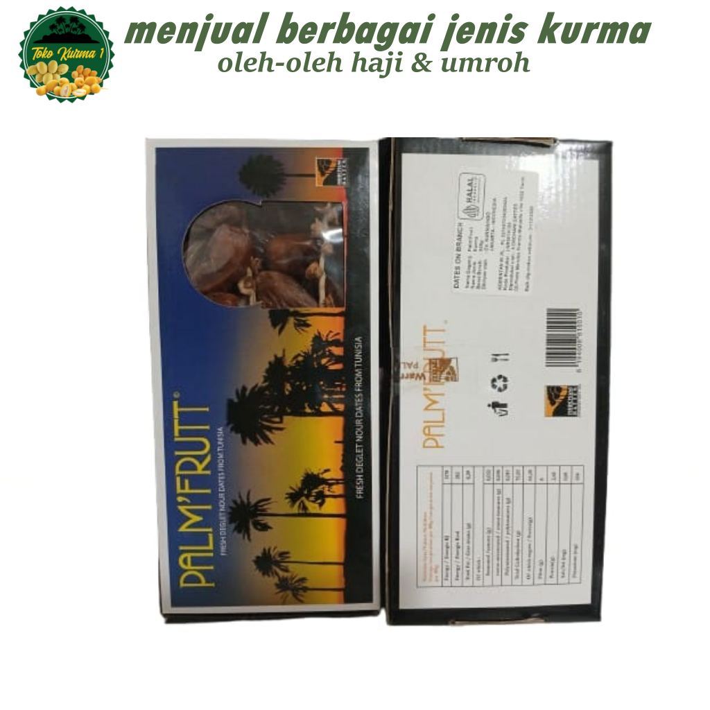 

[NEW] kurma tunisia tangkai madu 500gr /palm frutt/palm fruit/ [Kemasan box mika]