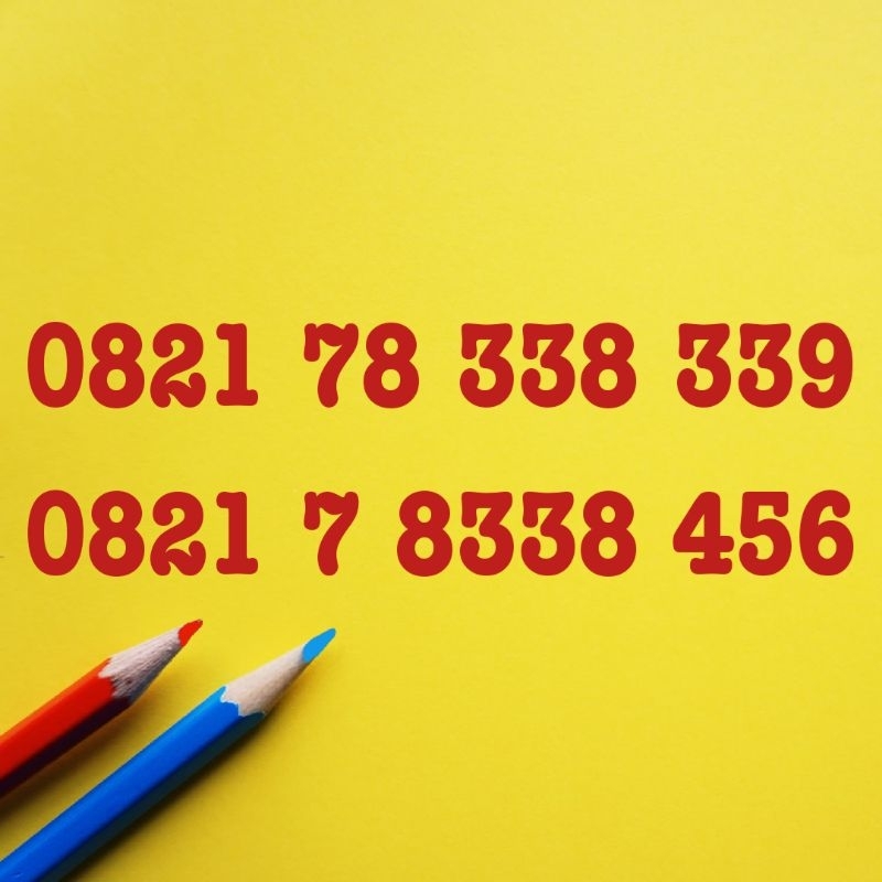 No Cantik Simpati Seri 8338 Plus sdh Combo Sakti