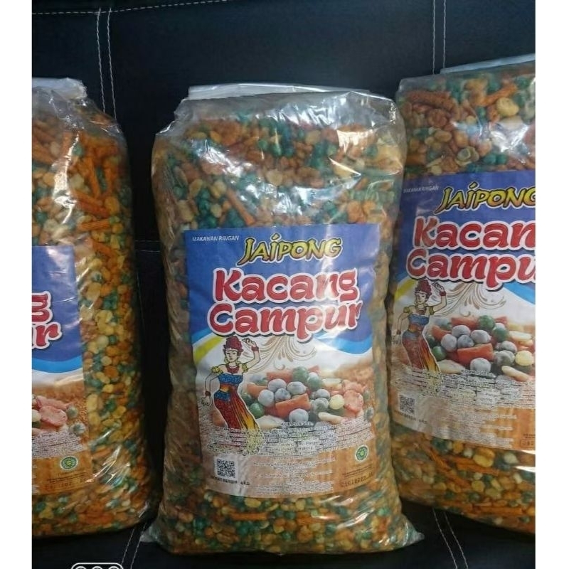 

1 Bal Kacang Campur Kacang Mix isi 4kg Cemilan Enak