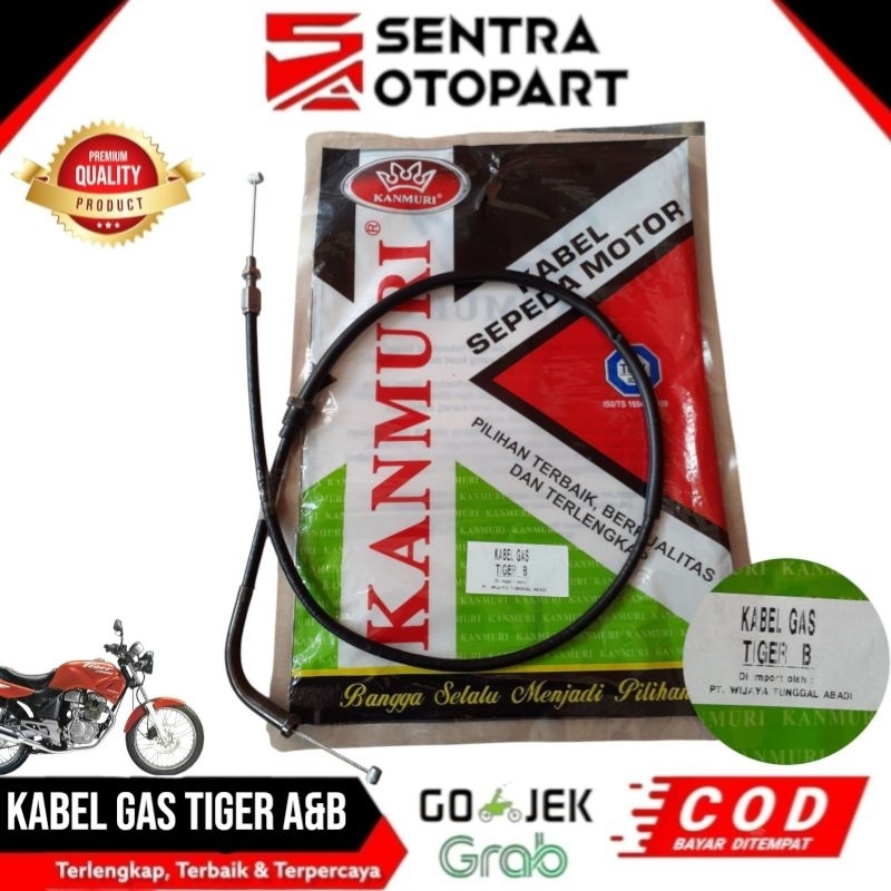 Kabel gas kabel tali gas tiger A & B tiger old lama kanmuri