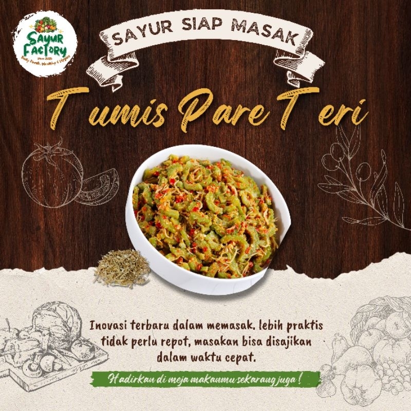 

Paket Siap Masak Tumis Pare Teri