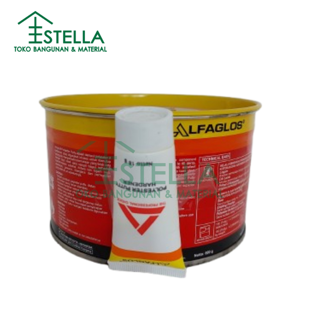 Alfaglos Polyester Putty / Dempul Alfaglos / Dempul Kayu Besi
