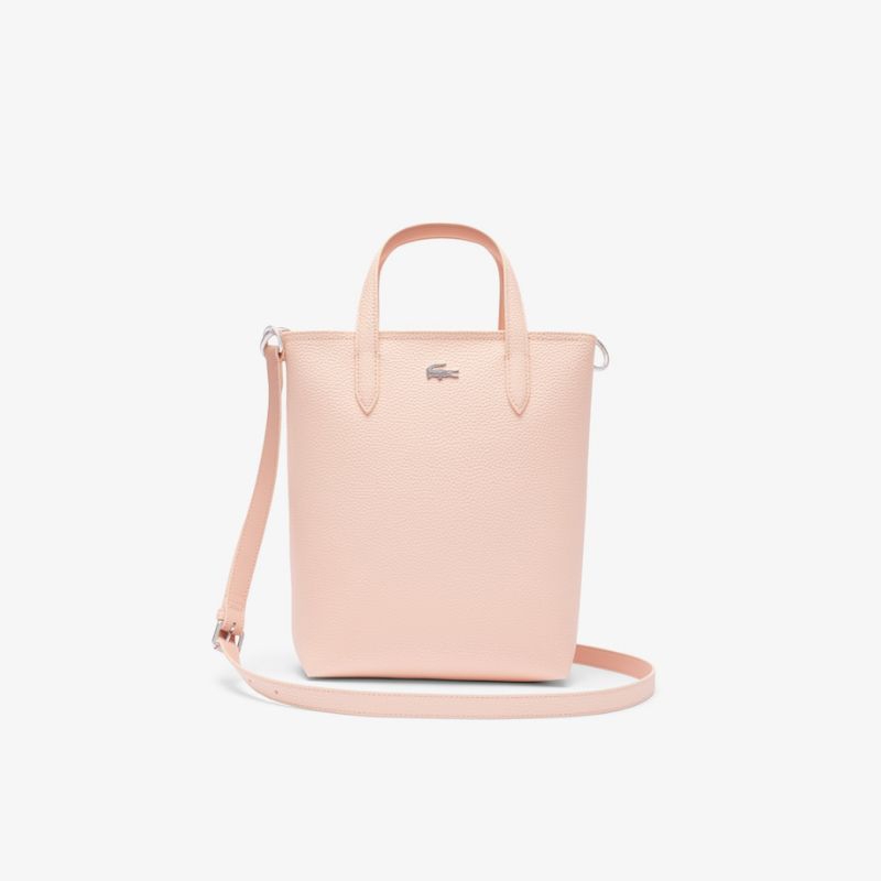 Lacoste Women's LACNF4929AAQ64 Anna Vertical Reversible Tote Bag - Pink