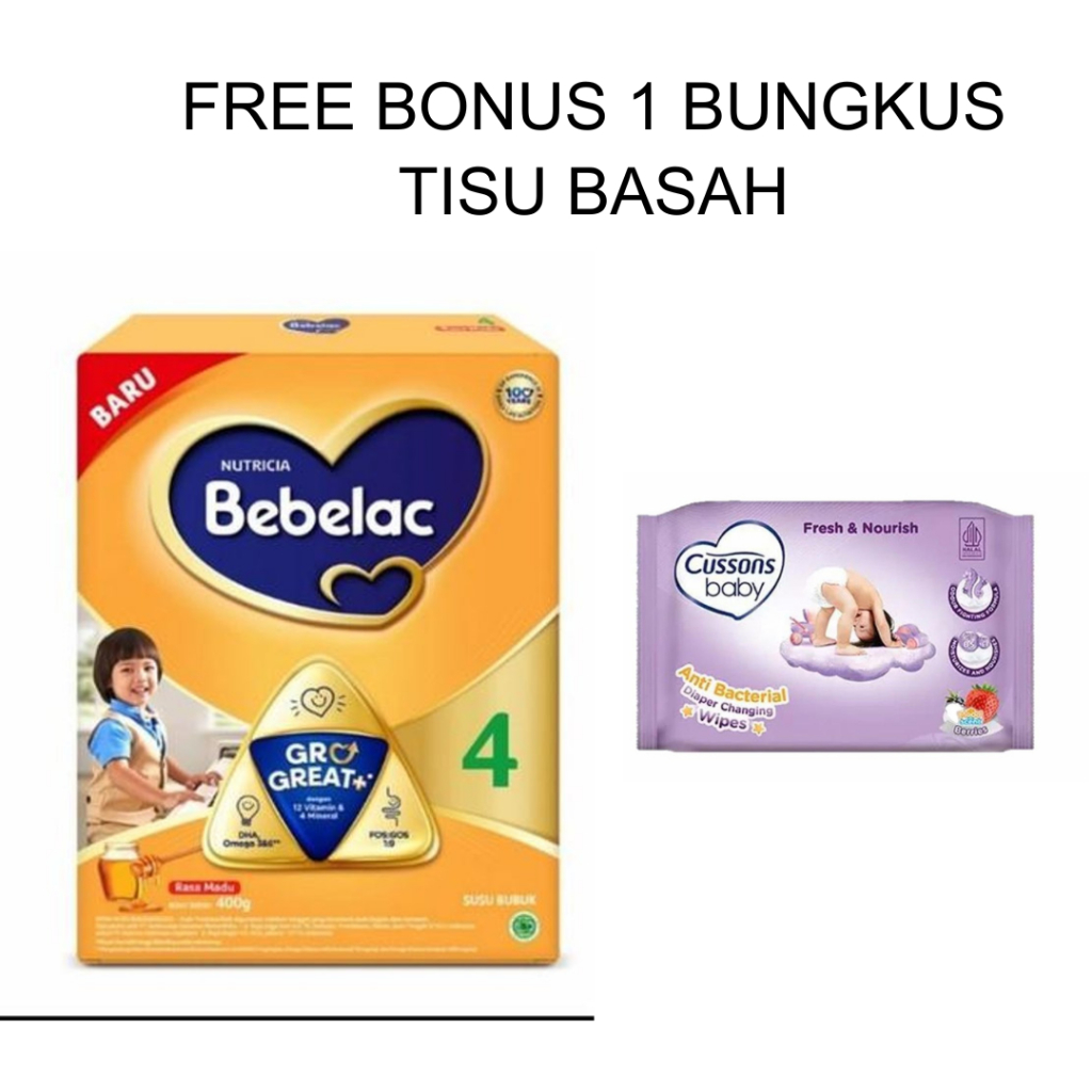 

Bebelac 4 Madu 400 Gram – Susu Formula Anak 3-6 Tahun, Rasa Madu Enak & Bergizi