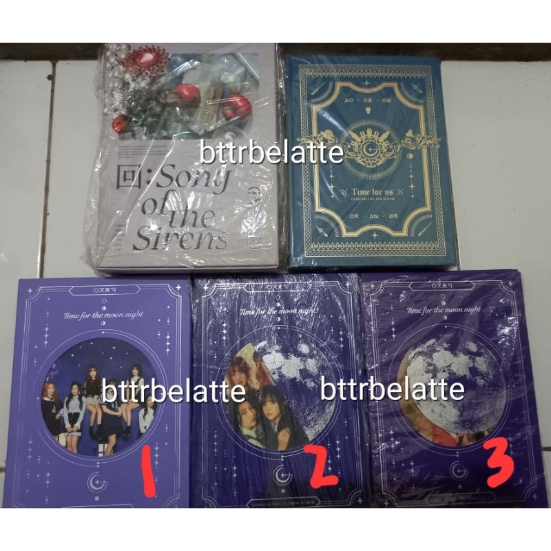 ALBUM ONLY GFRIEND TIME FOR US LIMITED TFU TIME FOR THE MOON NIGHT TFTMN SONG OF THE SIRENS SOTS