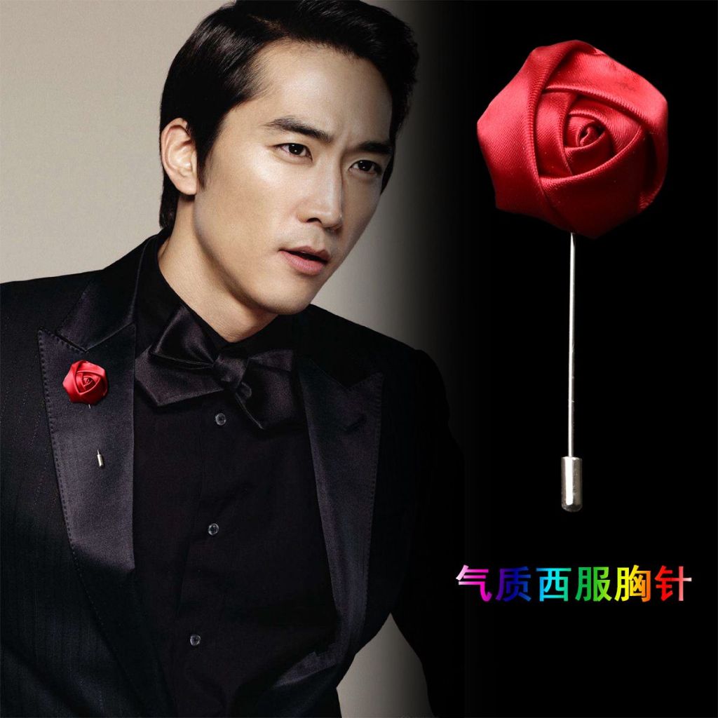 KIAMA - Lapel Pin Bros Bunga Jas Mawar Pin Broch