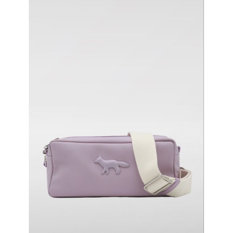 Tas Shoulder Bag Maison Kitsune Ungu Lilac Pouch Bag