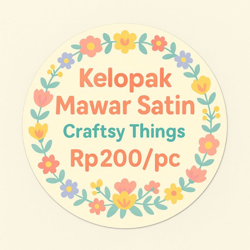 

Kelopak Bunga Satin Pita 4 cm – Praktis & Hemat Waktu, Untuk Buket Mawar / DIY