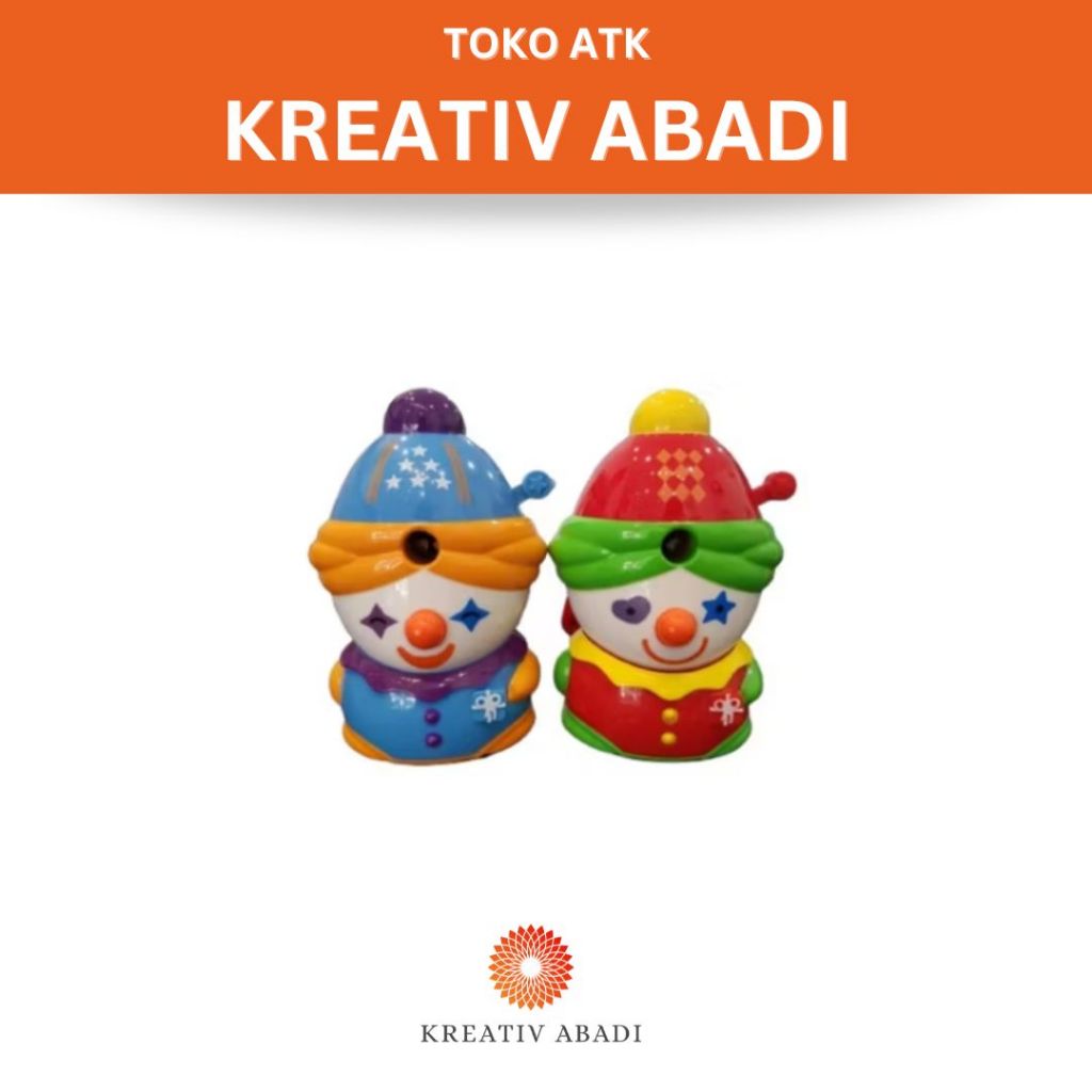 

Sharpener/Serutan Pencil Putar LH0015 Clown
