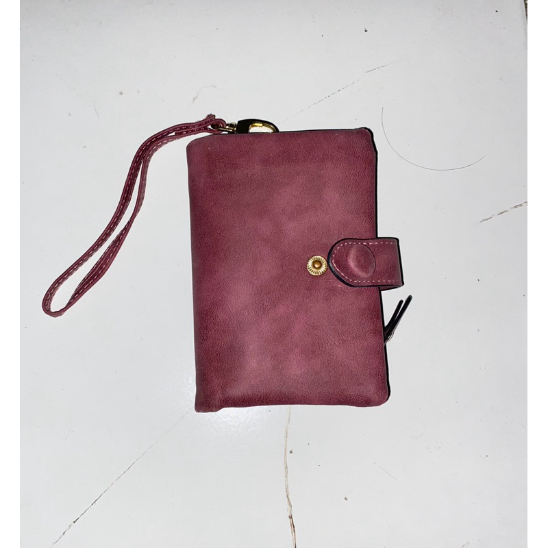 Preloved Dompet Lipat Maroon