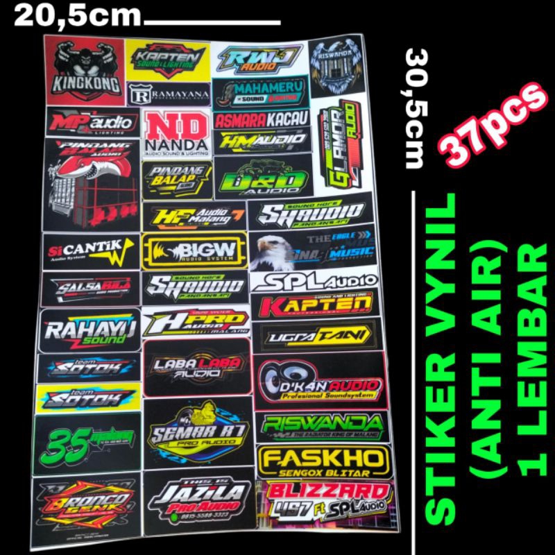 

STIKER MINIATUR SOUNDSYSTEM HOREG ISI 37 PCS BAHAN ANTI AIR
