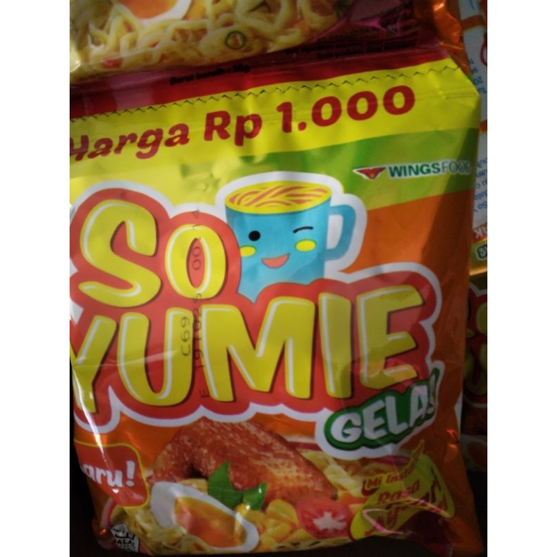 

So Yumie Mie Gelas Rasa Kari Ayam 1 Sachet