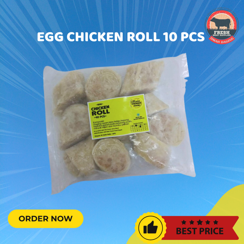 

Egg Chicken Roll Bento Enak 10 Pc