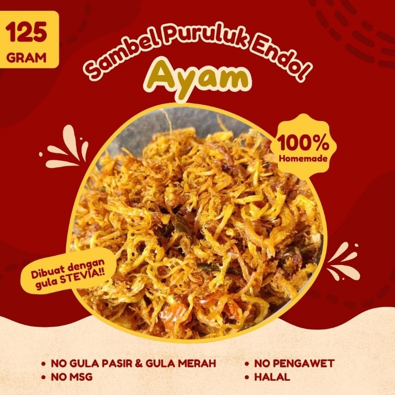 

Sambal Puruluk Abon | Abon Kriwil Pedas | Abon Ayam Pedas
