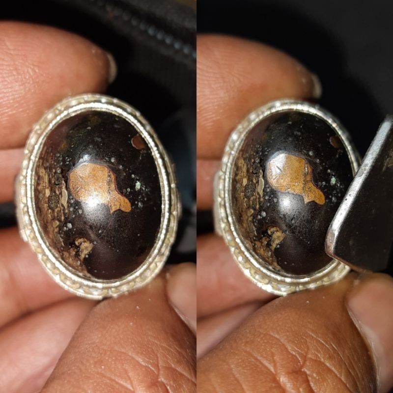 Batu akik damar wulan badar besi