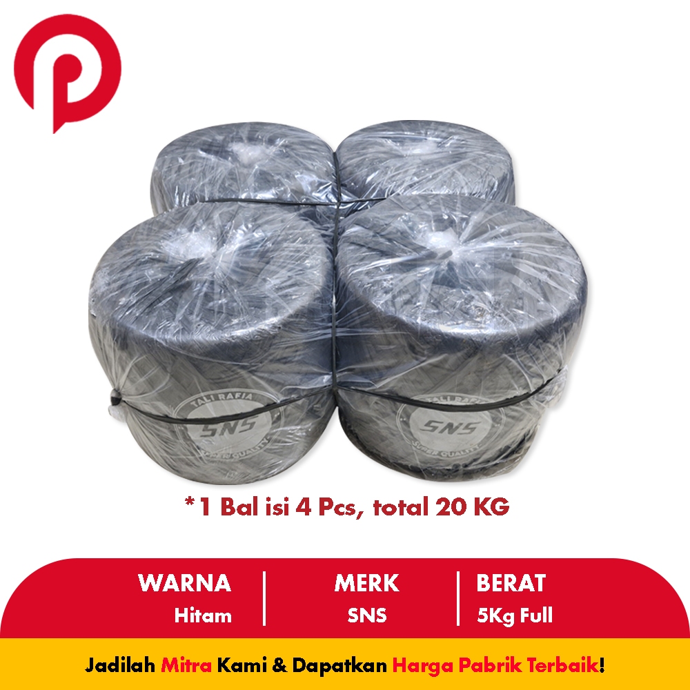 

Tali Rafia Hitam 5 KG Tebal (Packlah)