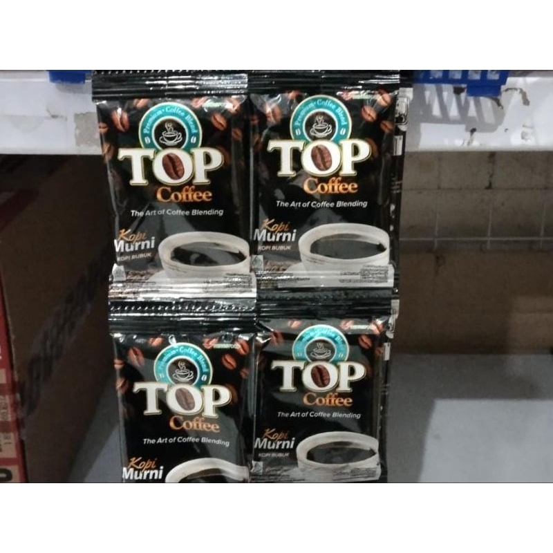 

Top kopi coffee murni 7gr renteng isi 10sachet