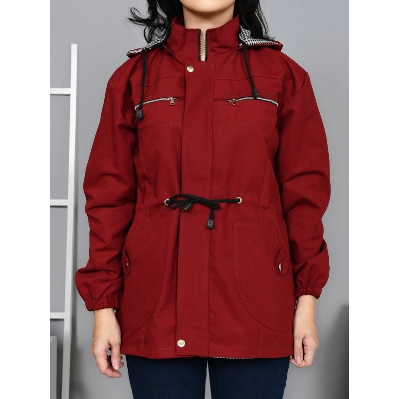 Jaket Parka Wanita Korean Style Jumbo