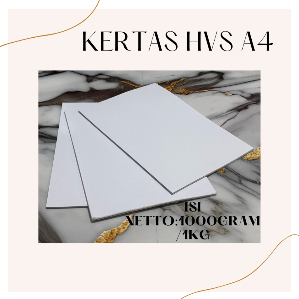 

KERTAS HVS A4 75 GR ISI NETTO 1KG/1000GRAM