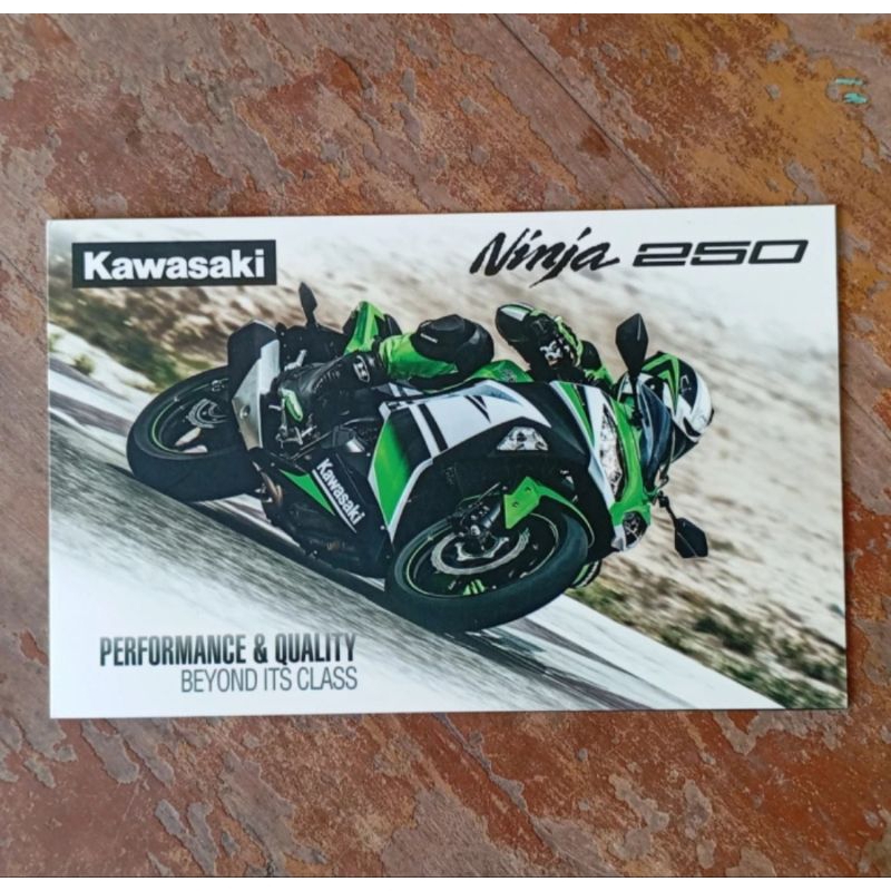 buku booklet brosur original iklan motor Kawasaki NINJA 250