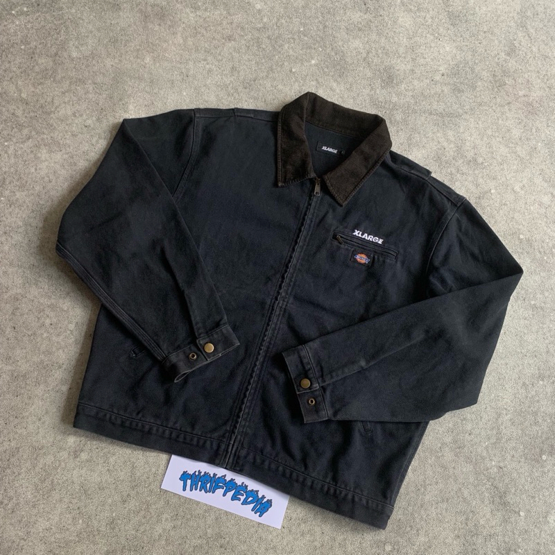 Dickies X Xlarge Detroit jacket washed black canvas unlined