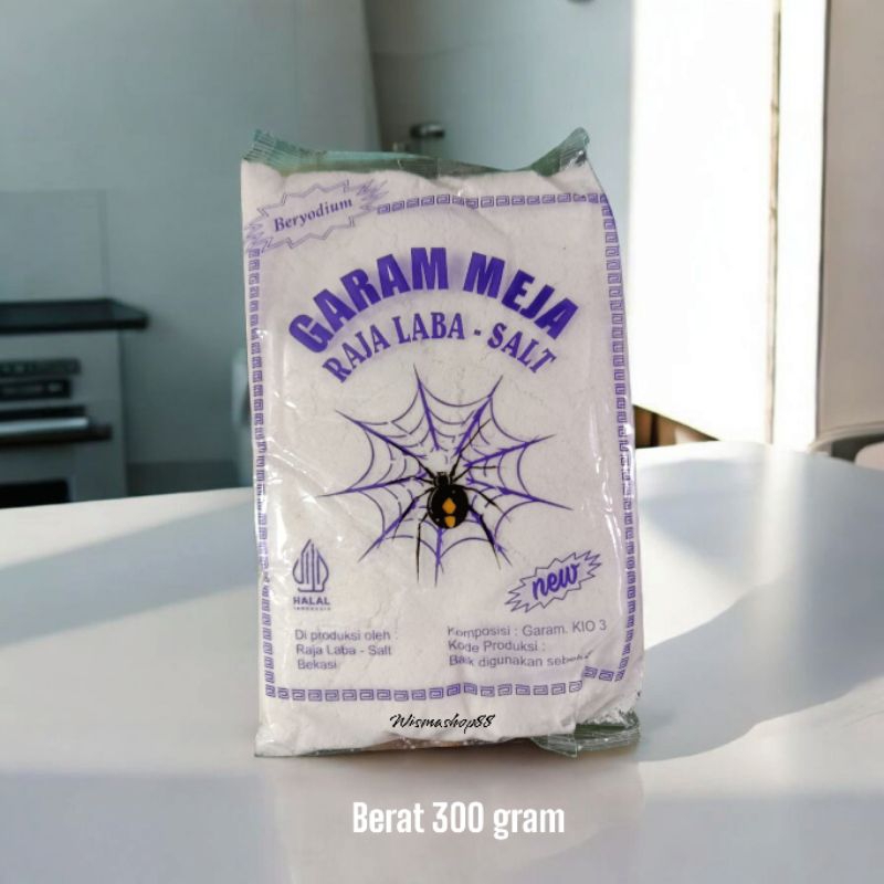 

20 PCS GARAM MEJA RAJA LABA-LABA SALT KEMASAN 300 GRAM / GARAM MASAK / GARAM BERYODIUM / GAREM / BUMBU DAPUR