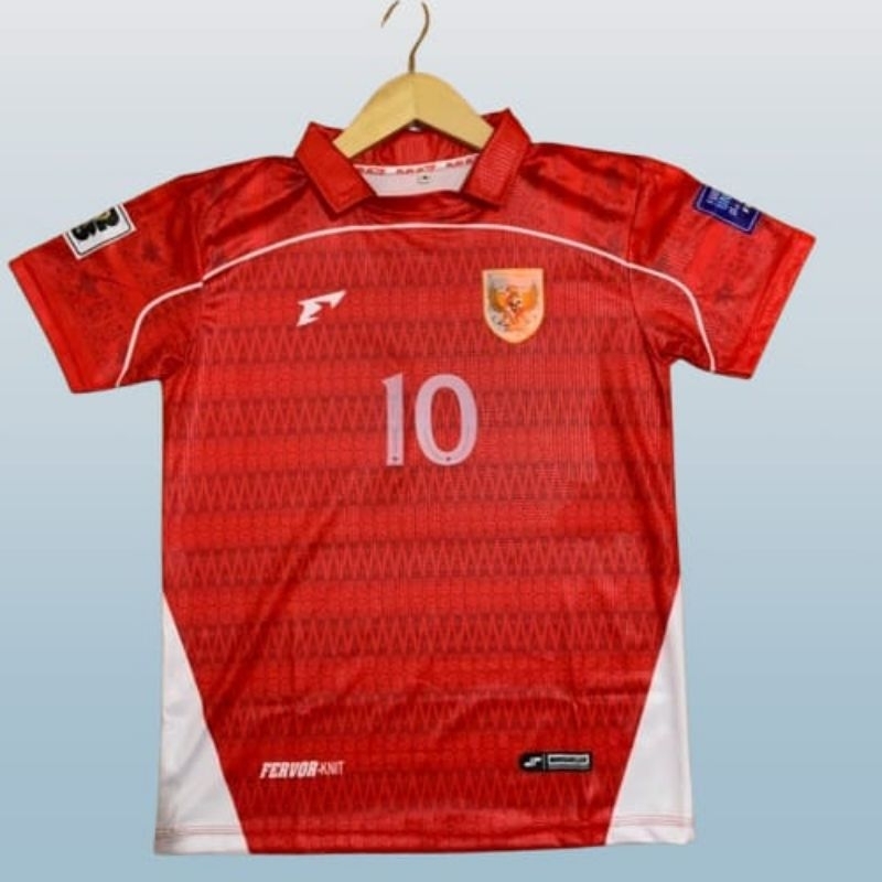 Jersey TIMNAS putih merah hitam