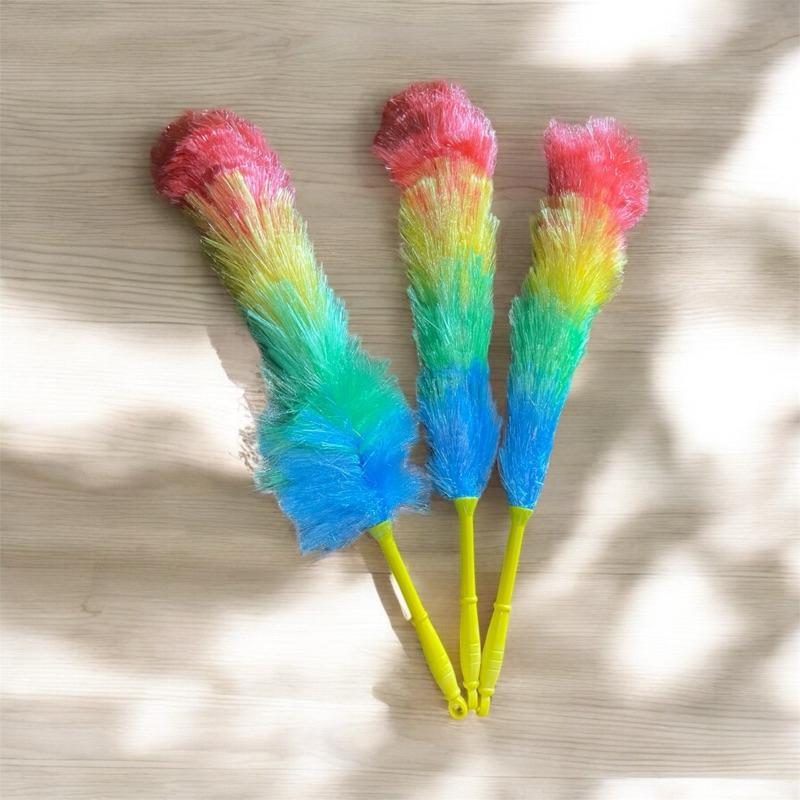 Kemoceng Tali Rapia Kemoceng Plastik Warna Warni Reinbow