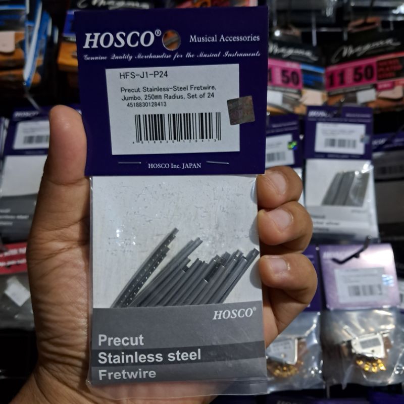 FRET GITAR HOSCO STAINLESS UKURAN JUMBO MEDIUM JUMBO NICKEL HOSCO JAPAN FRETWIRE GITAR BASS STAINLES