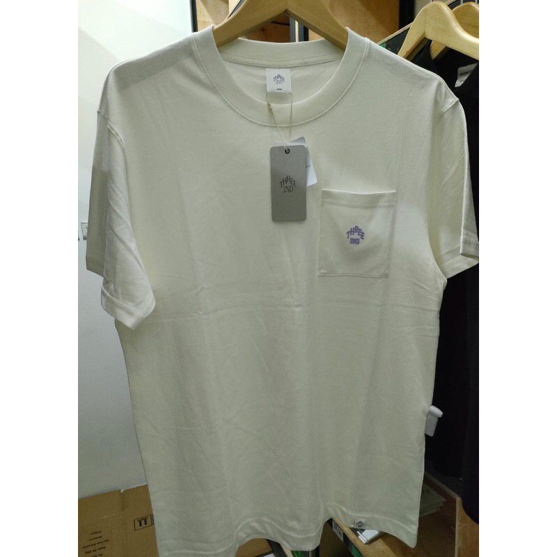 KAOS PRIA PUTIH POCKET | 3 SECOND ORIGINAL