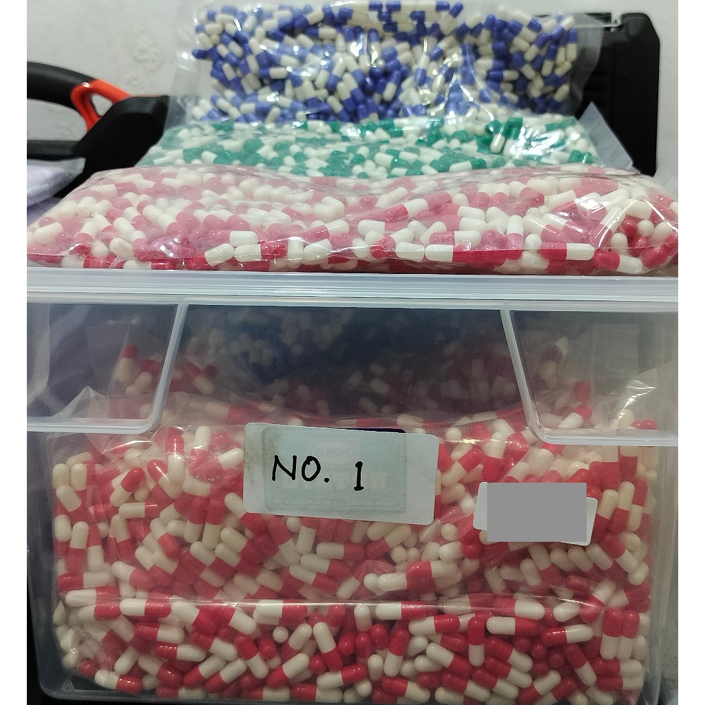 Cangkang Kapsul Kosong Nomor 1