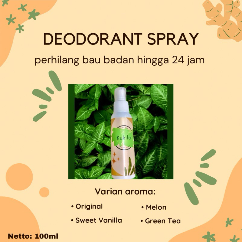 Kukila Deodorant Spray