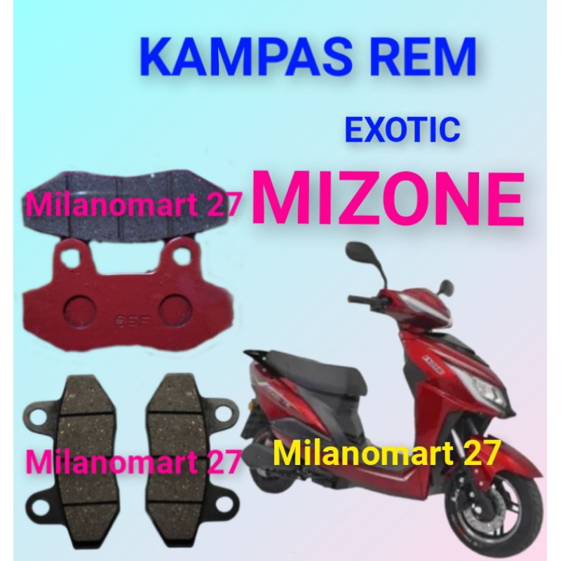 kampas rem exotic mizone kampas rem sepeda listrik EXOTIC MIZONE
