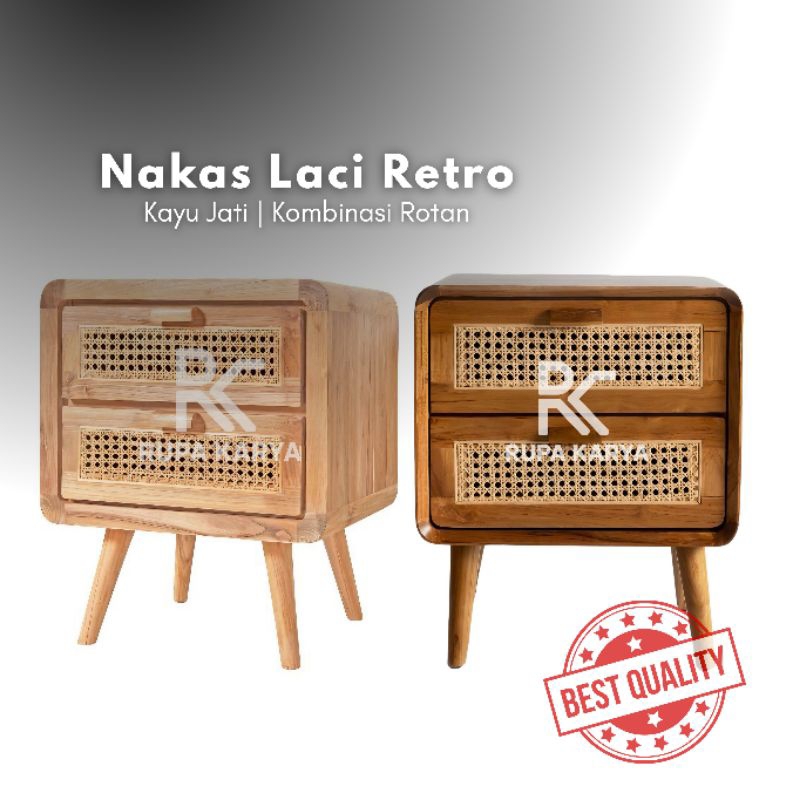 Rupa Karya | NAKAS ROTAN, NAKAS ROTAN LACI 2, NAKAS ROTAN RETRO