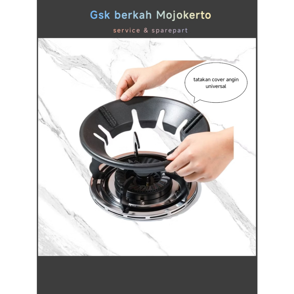 tatakan kompor anti angin kaki 4/6/8