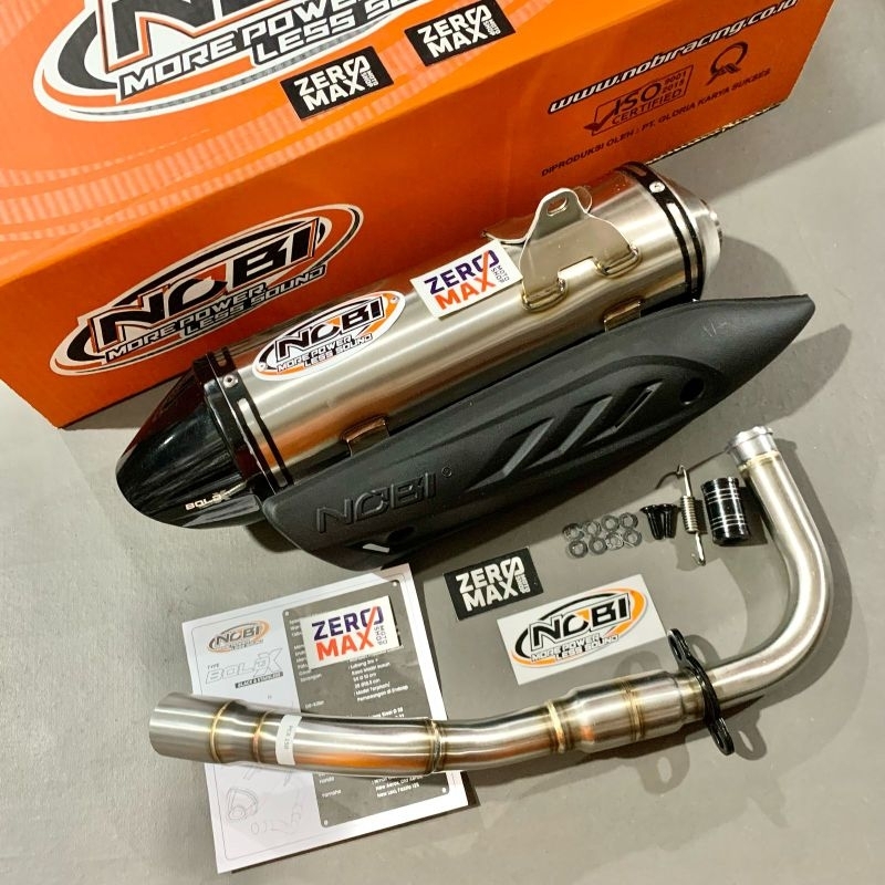 Knalpot Standar Racing NOBI NOB1 Bold X Stainless PCX 150 Lokal Original