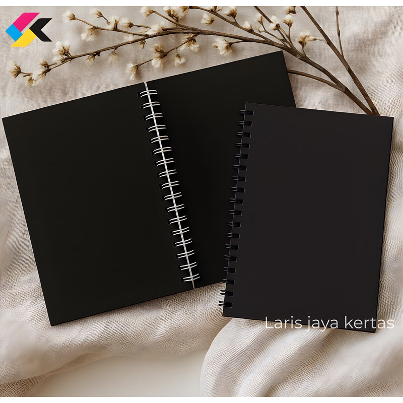 Sketchbook Hitam / Sketch book A4 / Notebook Polos / Buku Hitam / Buku Gambar