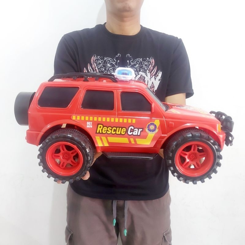 Mainan Mobil Rescue Car Jumbo - Mobilan Pemadam Kebakaran Besar Koleksi Kado Anak Laki Cowok