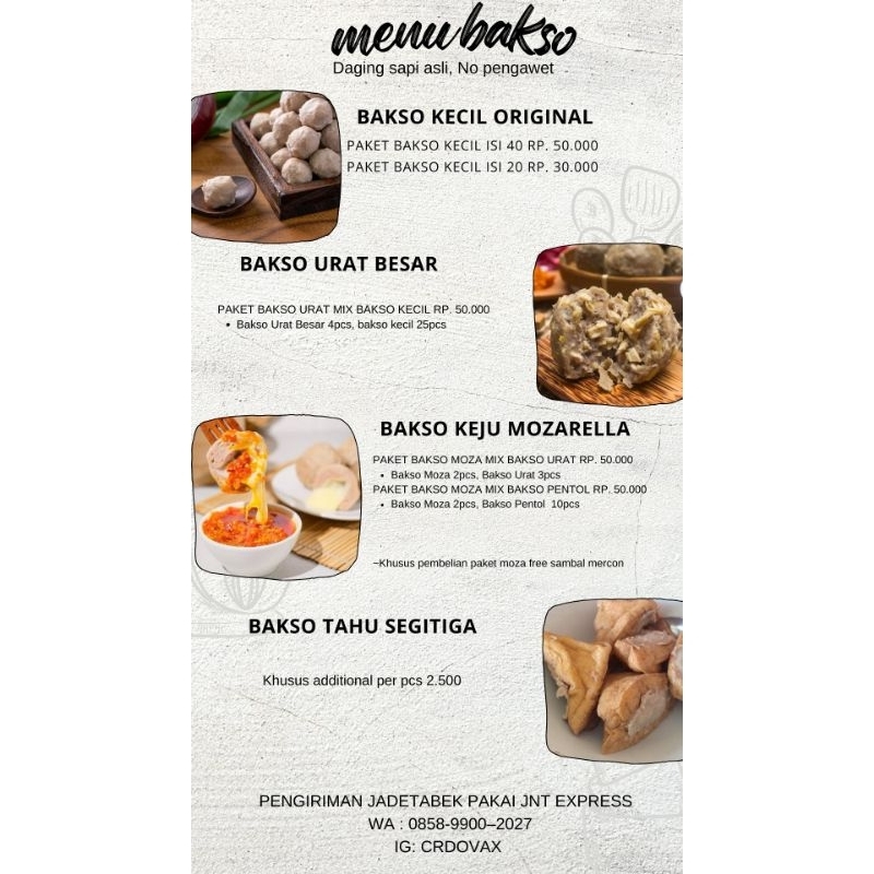 

Bakso Sapi frozen Cipoupou