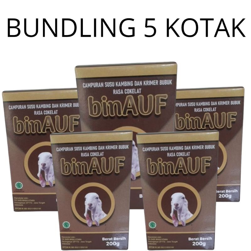 

BUNDLING 5 KOTAK Susu Kambing binAUF Solusi Malsalah Tulang Dan Sendi