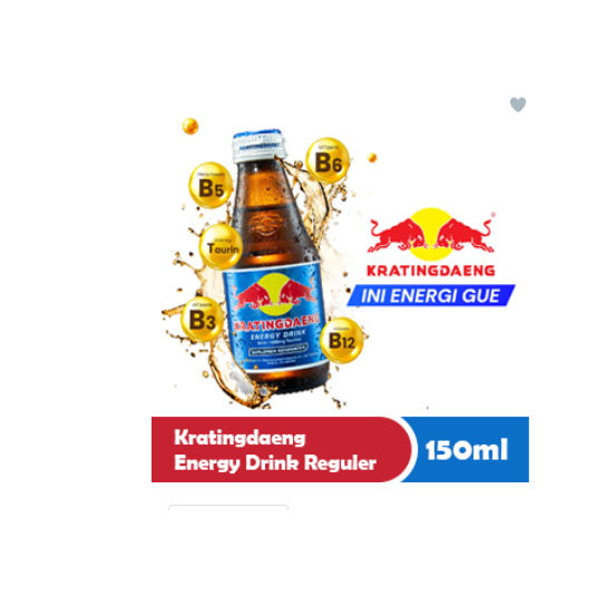 

KRATINGDAENG ENERGY DRINK REGULER BTL 150mL