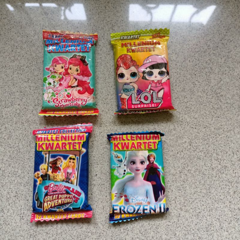 Mainan jadul anak perempuan kartu millenium kwartet kuartet 4 set