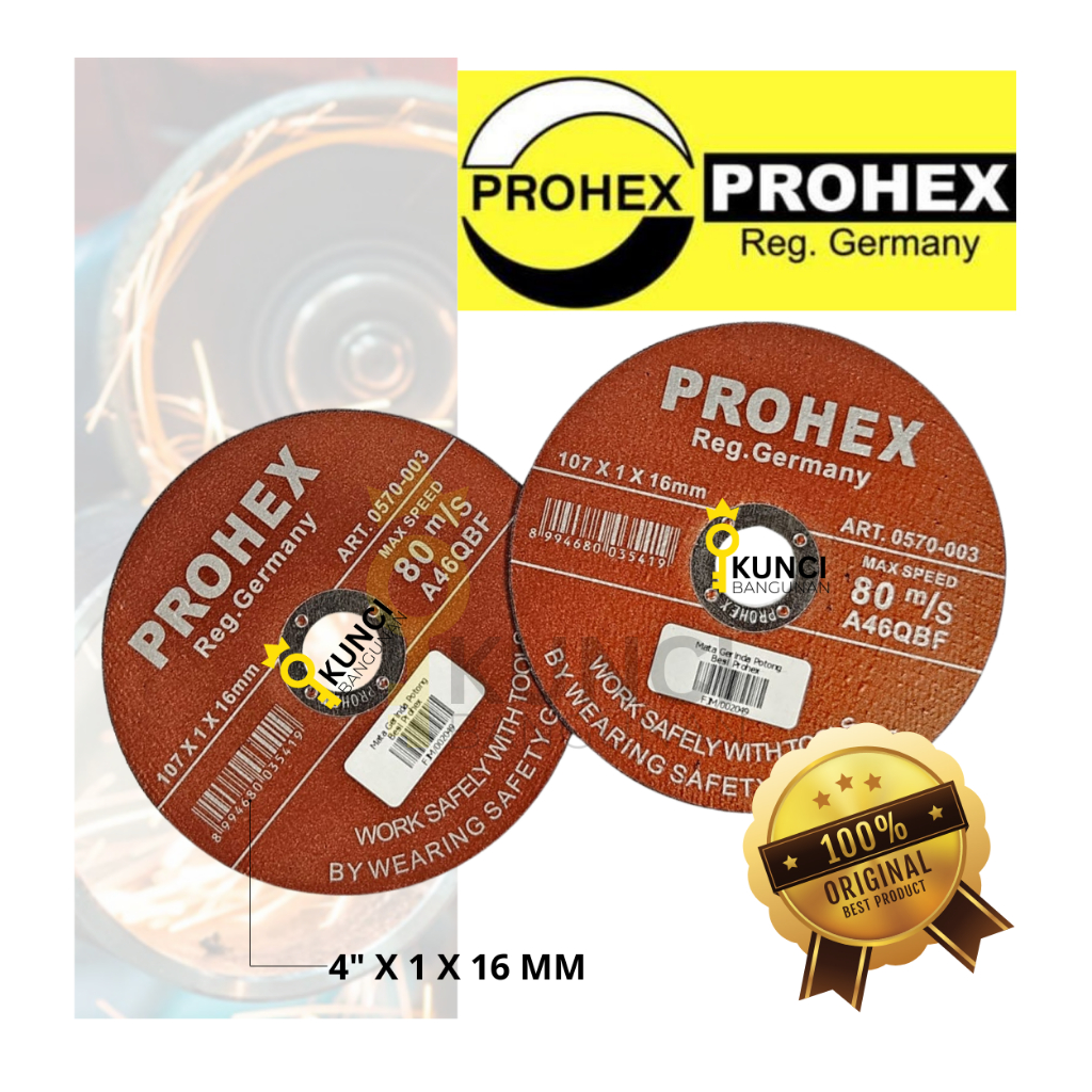 Mata Gerinda Potong Prohex 4 x 1 / Mata Gerinda Besi / Batu Gerinda Besi