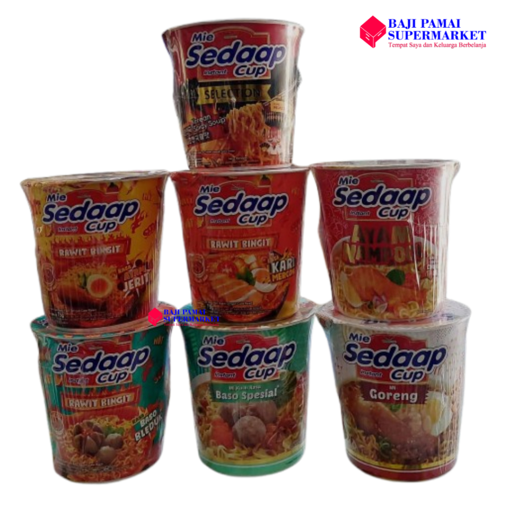 

Mie Sedaap instant Cup all variant