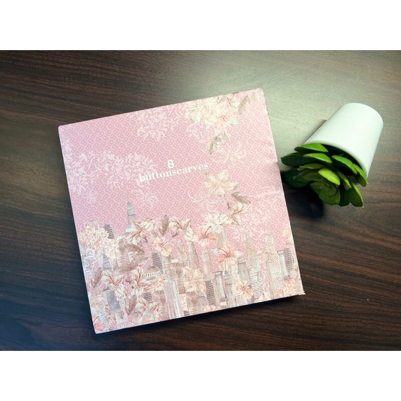 Buttonscarves MALAYA VOILE Square Series in BLUSH (NEW)