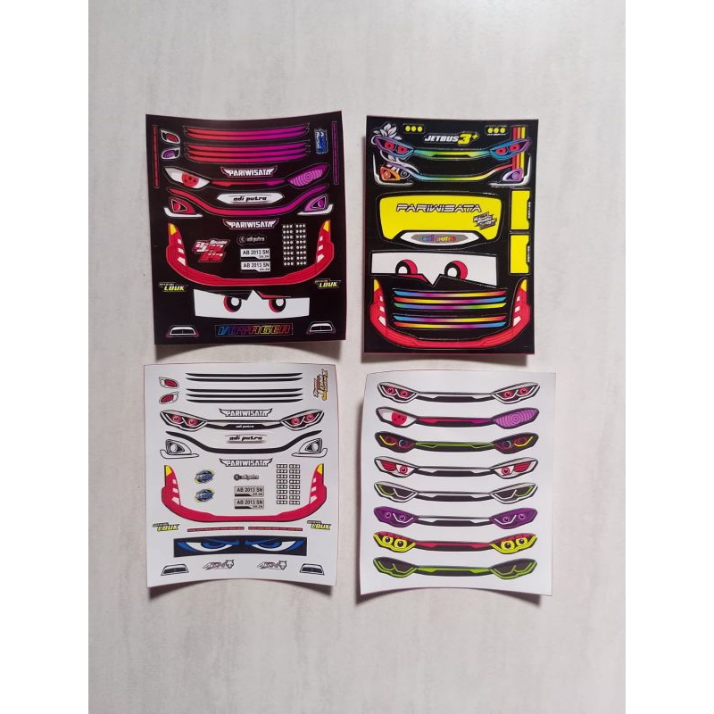 stiker bus stiker lampu miniatur bus jb3 dan jb5 Baru