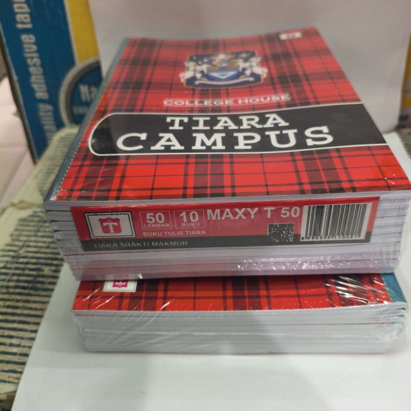

Ay00! BUKU TULIS CAMPUS TIARA 50 lembar 10 buku / pack