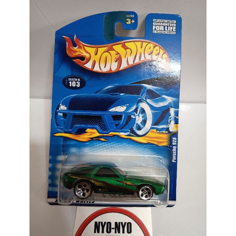 Hotwheels Porsche 928 jadul warna hijau