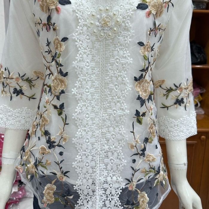 TERBARU Kebaya Encim Bordir 7/8 Premium Kebaya Betawi Tersedia Jumbo