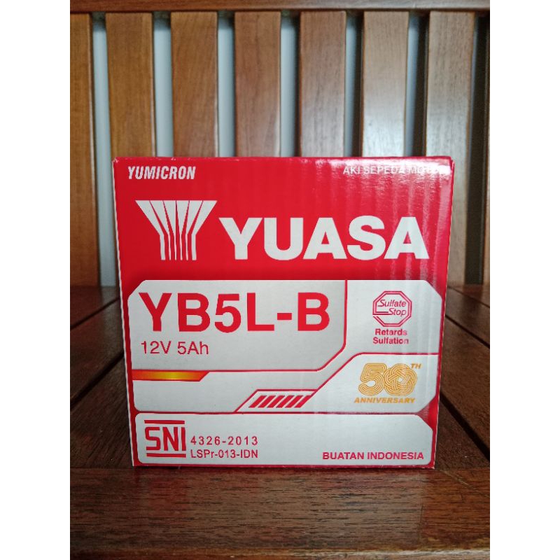 Aki Accu Basah YUASA YB5L B YB5L-B 12V 5 Ah